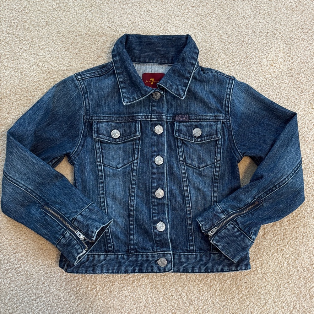7 For All Mankind Girls Jean Jacket Size 7